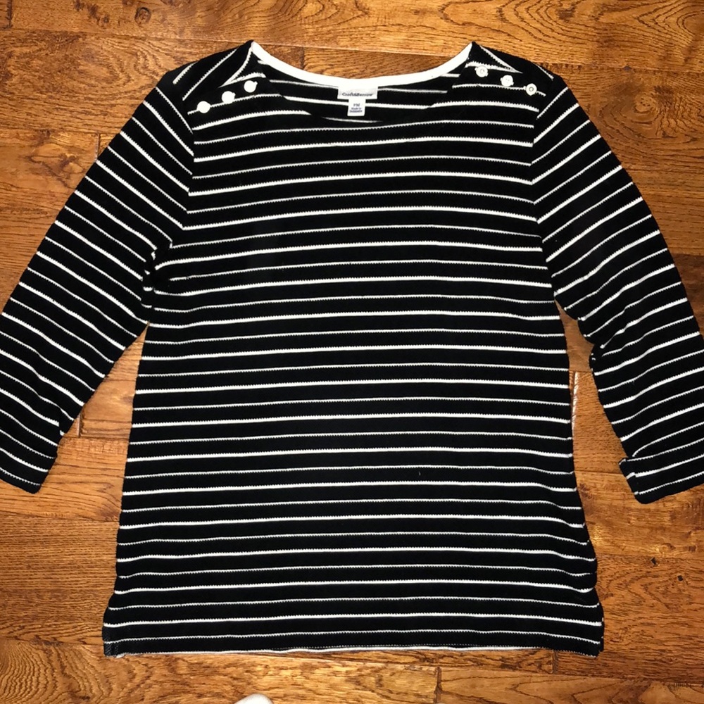 Croft & Barrow striped top in petite medium